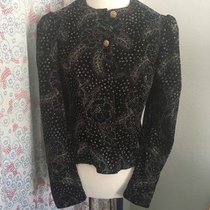 Vintage Scott McClintock Velvet Peplum Jacket